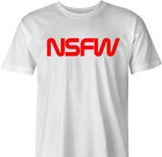 funny not safe for work NASA t-shirt men's white