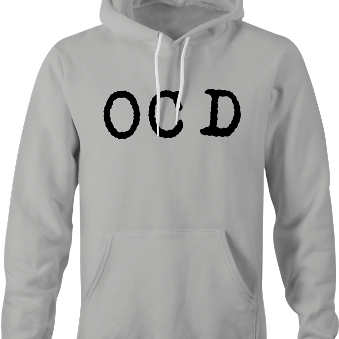 funny OCD obsessive compulsive disorder t-shirt men's grey