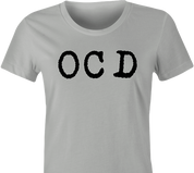funny OCD obsessive compulsive disorder t-shirt men's grey
