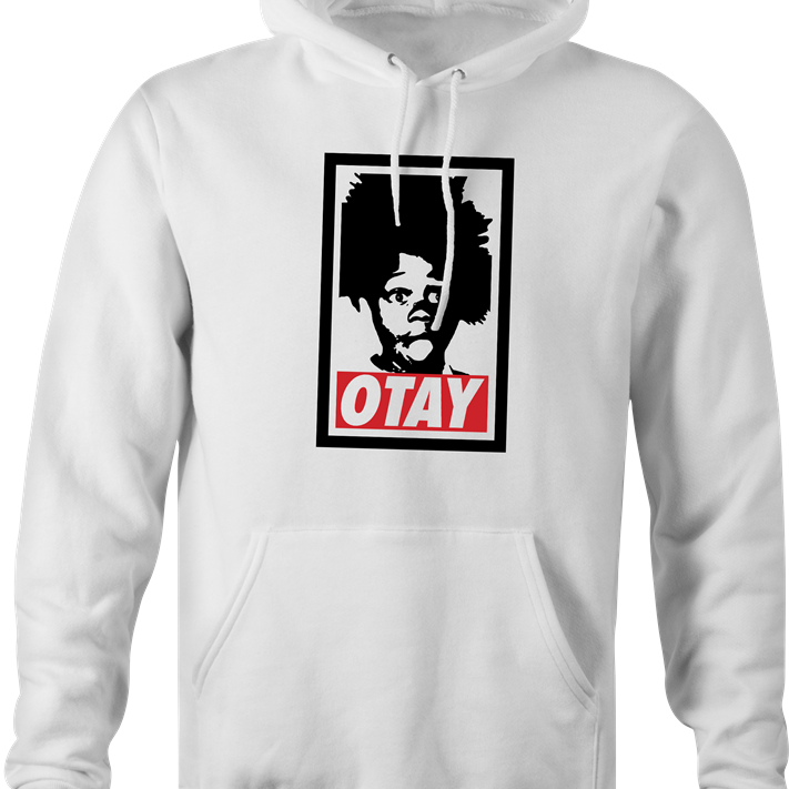 funny little rascals buckwheat o'tay hoodie men's white