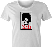 funny little rascals buckwheat o'tay t-shirt women's white