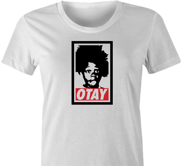 funny little rascals buckwheat o'tay t-shirt women's white