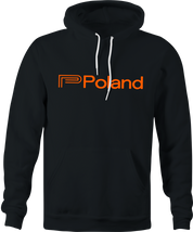 funny Poland eastern european DJ men's black hoodie for DJ's