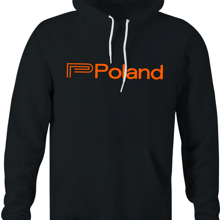 funny Poland eastern european DJ men's black hoodie for DJ's