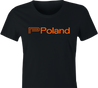 funny Poland eastern european DJ women's black t-shirt for DJ's
