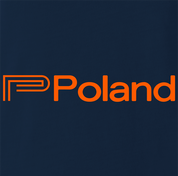 funny Poland eastern european DJ men's navy blue t-shirt for DJ's