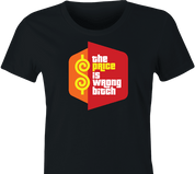 hilarious happy gilmore price is right golf mashup t-shirt women's black 