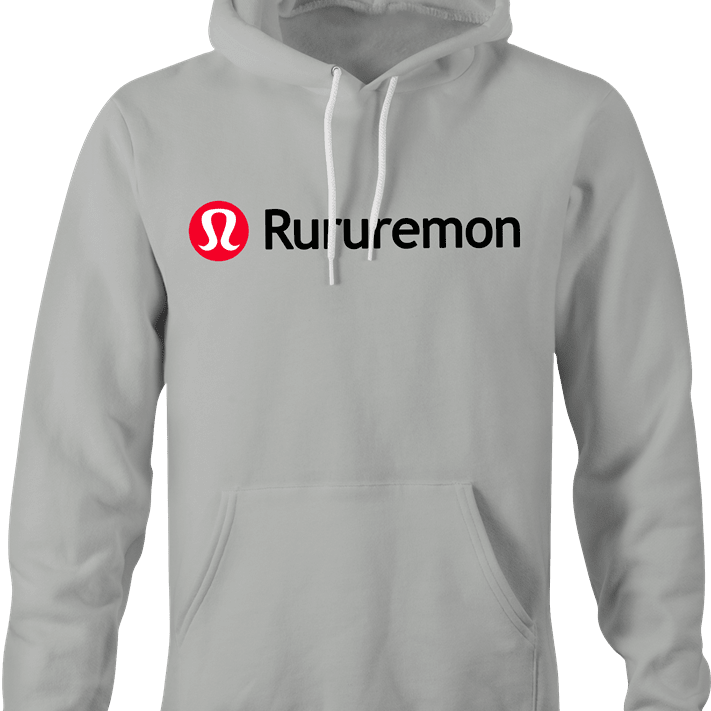 funny racist lululemon parody hoodie men's ash grey 