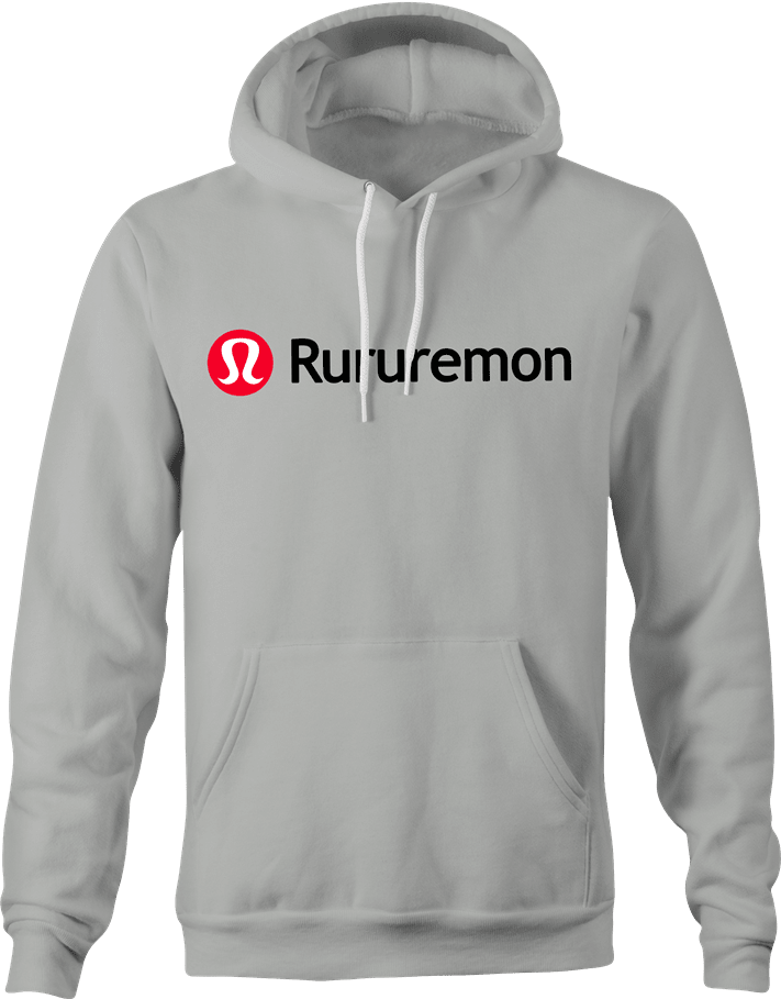 funny racist lululemon parody hoodie men's ash grey 