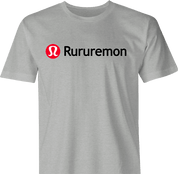 funny racist lululemon parody t-shirt men's ash grey 