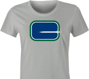 funny vancouver canucks safe injection site t-shirt women's grey 