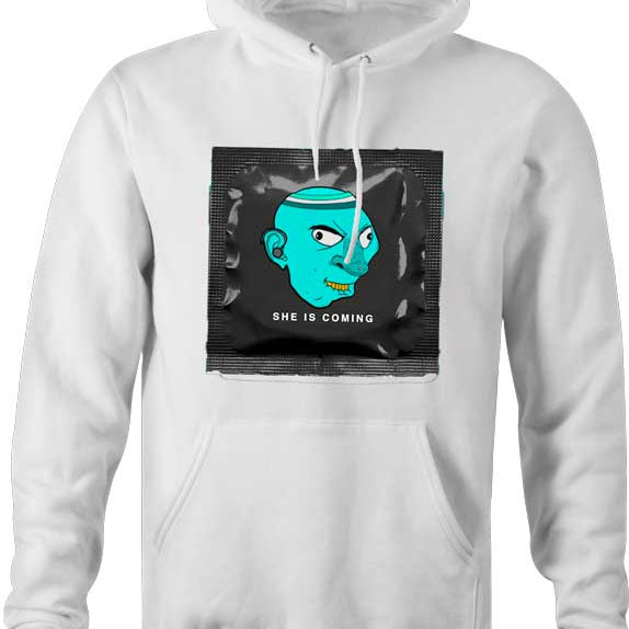 The ultimate defense against unexpected surprises, this long-lasting condom will have you covered for years to come. Perfect for those who need protection that never quits, even if you do! - White Hoodies