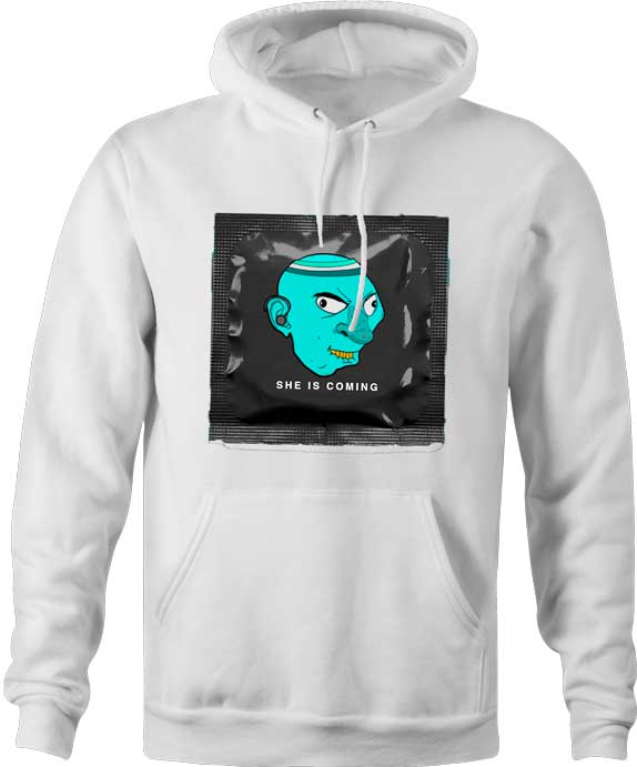 The ultimate defense against unexpected surprises, this long-lasting condom will have you covered for years to come. Perfect for those who need protection that never quits, even if you do! - White Hoodies