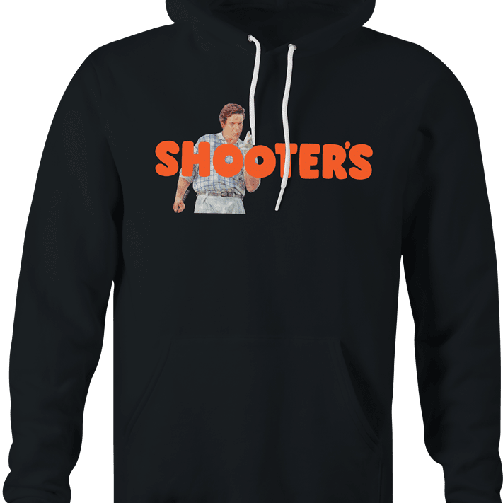 funny happy gilmore shooter mcgavin hooters golf mashup hoodie men's black 