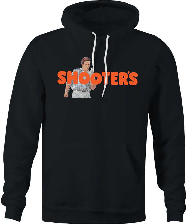 funny happy gilmore shooter mcgavin hooters golf mashup hoodie men's black 