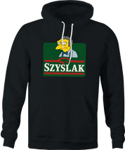 hilarious moe Szyslak the simpsons sizzler steakhouse mashup hoodie men's black 