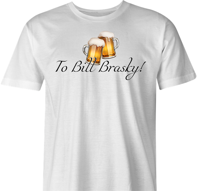 funny bill brasky SNL saturday night live t-shirt men's white