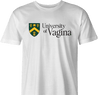 funny university of regina university of vagina mashup t-shirt men's white