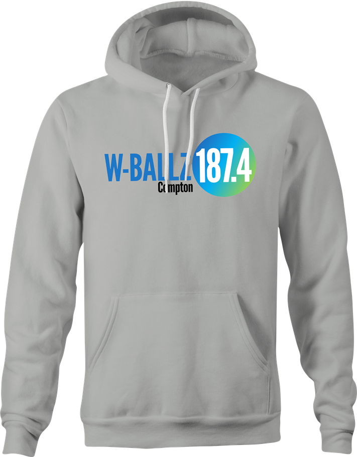 funny snoop dog w-ballz radio station hoodie men's grey 