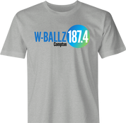 funny snoop dog w-ballz radio station t-shirt men's grey 