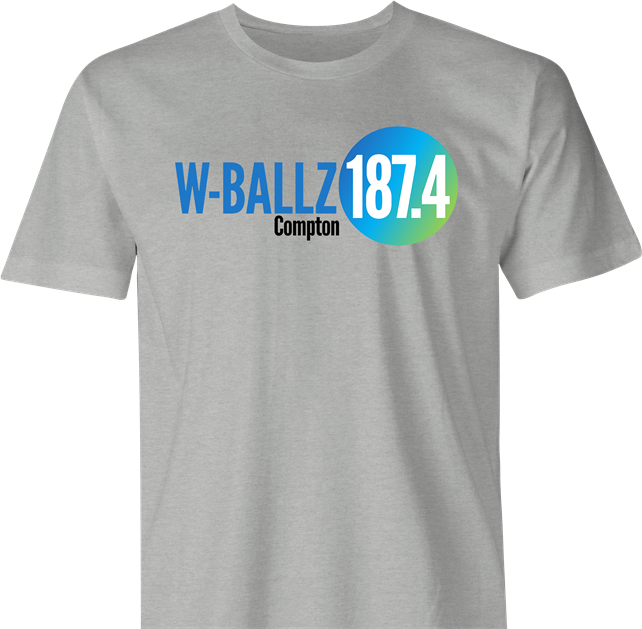funny snoop dog w-ballz radio station t-shirt men's grey 