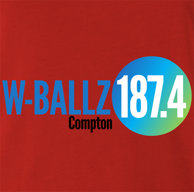 funny snoop dog w-ballz radio station t-shirt men's red