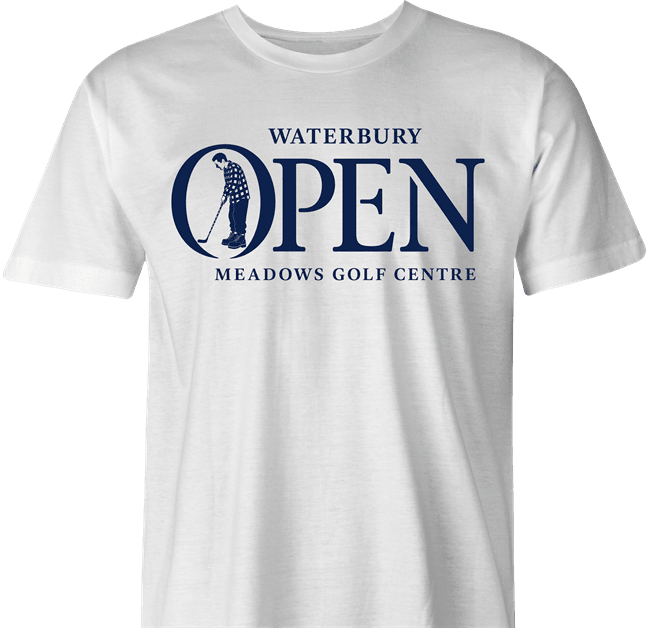 funny mens waterbury open happy gilmore golf t-shirt  