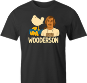 hilarious Wooderson dazed and confused woodstock music festival mashup t-shirt men's black