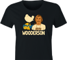 hilarious Wooderson dazed and confused woodstock music festival mashup t-shirt women's black