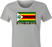 funny zyn nicotine pouch zimbabwe flag mashup t-shirt women's gray