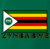 funny zyn nicotine pouch zimbabwe flag mashup t-shirt men's green