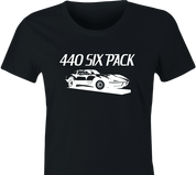 funny 440 six pack jared zimmerman car-fix tv show women's black