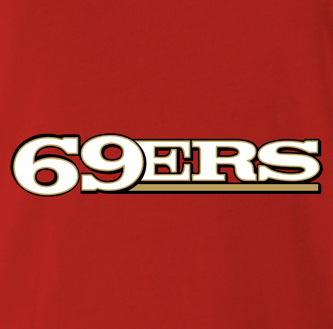 funny san francisco 69ers shirt men's red