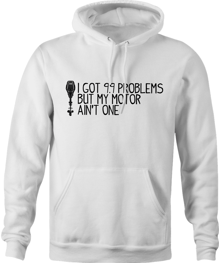 funny boating t-shirt white hoodie