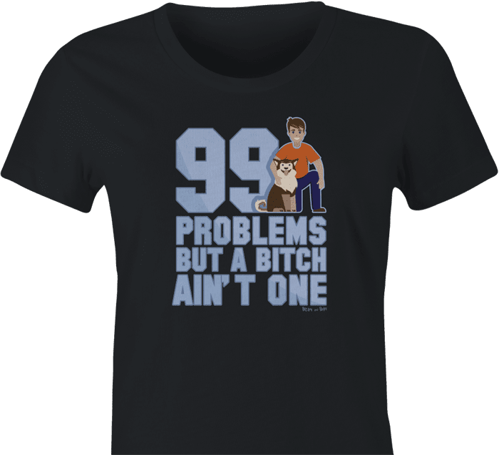 99 Problems Funny Dog T-Shirt logo