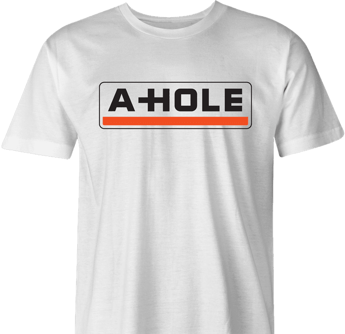 Funny asshole moving day t-shirt white men's