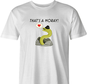 funny That's Amore Play On Word That's A Moray Eel white men's t-shirt