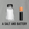funny pun a salt and battery a salt and battery t-shirt ash