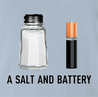 funny pun a salt and battery a salt and battery t-shirt light blue