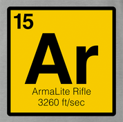Funny AR-15 periodic table of the elements parody men's grey  t-shirt