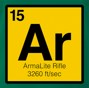 Funny AR-15 periodic table of the elements parody men's green t-shirt