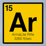 Funny AR-15 periodic table of the elements parody men's light blue t-shirt