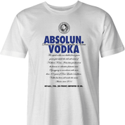 North Korean Absolute Absolun Vodka kim jong un men's white t-shirt