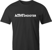 Funny Active Shooter Parody Men's T-Shirt