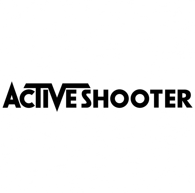 Funny Active Shooter Parody White T-Shirt