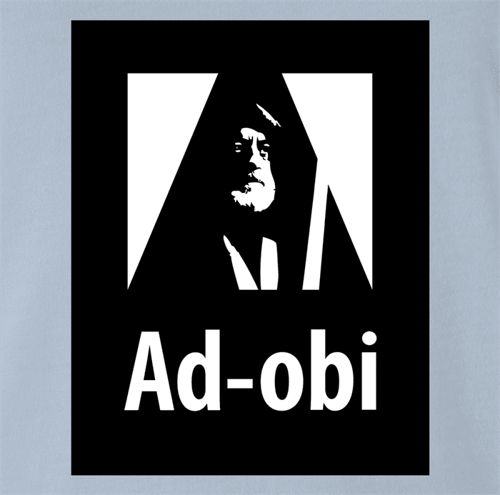 Funny Obi wan software t-shirt men's light blue