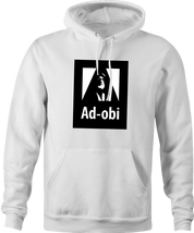Funny Obi wan software hoodie men's white