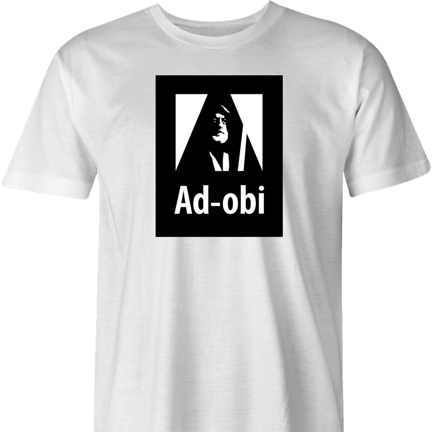 Funny Obi wan software t-shirt men's white