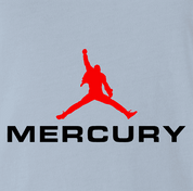 funny Freddie Mercury Queen t-shirt men's light blue  