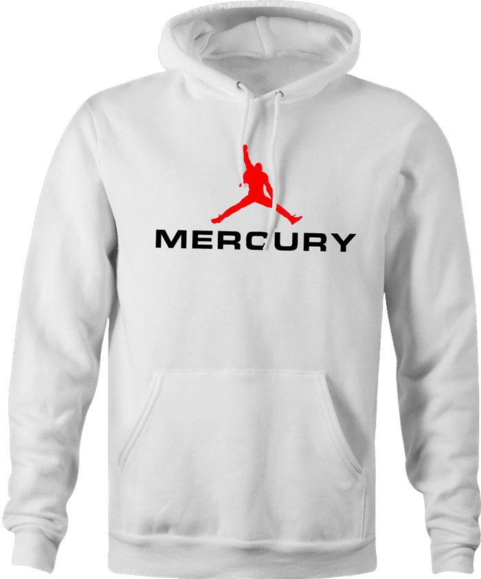 funny Freddie Mercury Queen hoodie men's white  